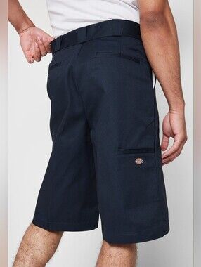 Dickies Men’s Loose Fit  Navy  Shorts with Utility Pocket